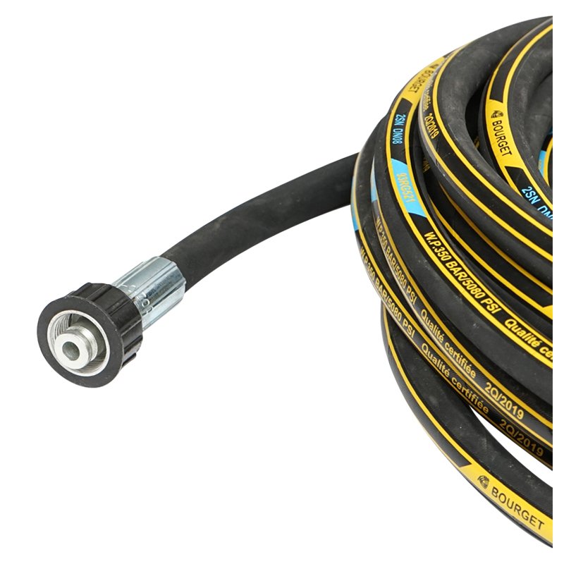 Rola 15m furtun spalatorie DN8 1SN cu mufa 22x1,5mm la ambele capete